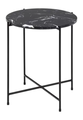 by fonQ Dainty Bijzettafel Ø 42 cm - Zwart