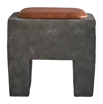 101 Copenhagen Sculpt Zitkussen Cognac Stool Leather 34 x 42 cm