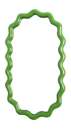 &k amsterdam Zigzag Spiegel - Green