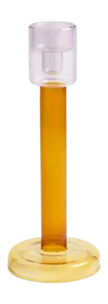 &k amsterdam Bole L Kandelaar - Amber / Yellow