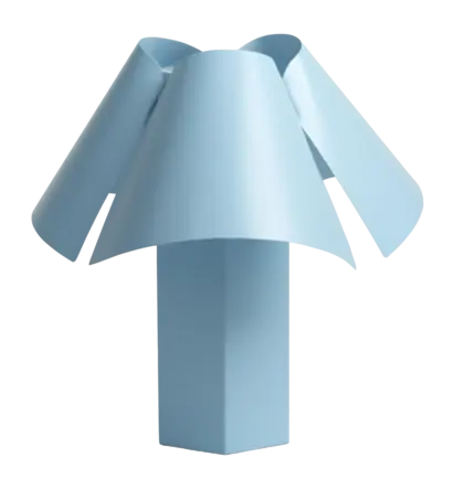 &k amsterdam Beln Tafellamp - Powder Blue