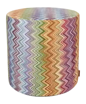 Missoni Missoni Jarris Poef Red Multicolor Cylinder 25