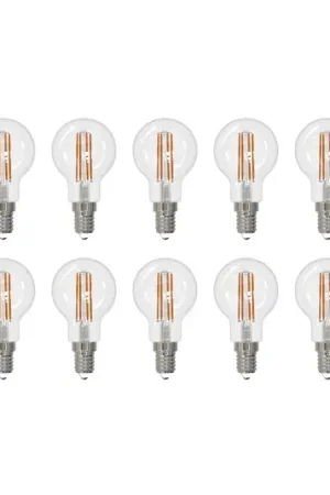 Arcchio LED filament lamp E14 G45, set van 10, 2700 K