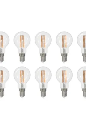 Arcchio LED filament lamp E14 G45, set van 10, 4000 K