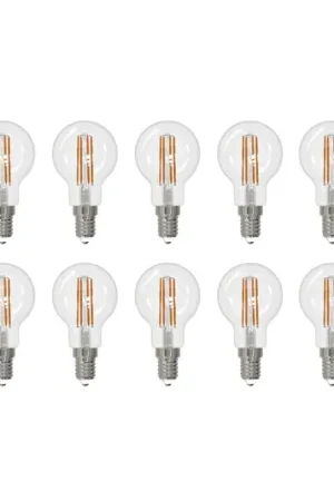 Arcchio LED filament lamp E14 G45, set van 10, 3000 K